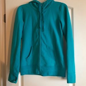 🌿[4/$20] GapBodyFit Small Teal Zip-Up Hoodie